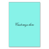 青い野生のマスタニオン テーブルナンバー (裏面)