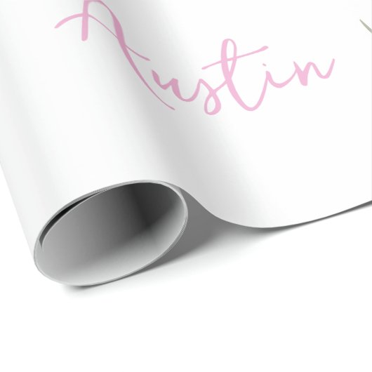 青い野生の花のウェディング/シャワーのお祝い ラッピングペーパー (ロールコーナー)