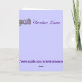 青い野生の花の母の日カード カード (裏面)