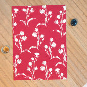 青い野生の花縁ど、マーヴバルミツワー写真 招待状