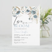 青い野生の花 愛が咲き誇る 招待状 (スタンド正面)