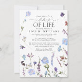 青い野花　いのちの祝祭 招待状 (正面)