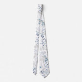 青い野草 ネクタイ (裏面)