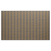 青い金ゴールドのアールヌーボーパターン生地 ファブリック (ヤード)