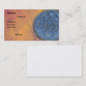 青い金ゴールドの名刺の世界 名刺 (正面/裏面)