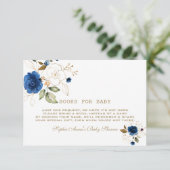 青い金ゴールドの花が本を持ってくる エンクロージャーカード (スタンド正面)