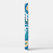 青い金ゴールドグラフィックAgateケース – メイトiPhone 12ケース Case-Mate iPhoneケース (裏面 / 右)