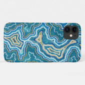 青い金ゴールドグラフ Case-Mate iPhoneケース (裏面(横))
