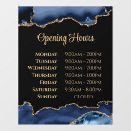 青い金ゴールドゲート開館時間ウィンドウにしがみつく ウィンドウサイン