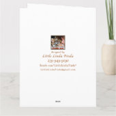 青い金ゴールドパーソナライズされたの卒業カード カード (裏面)