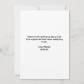 青い金ゴールド抽象芸術王室のを待つことができる サンキューカード (裏面)