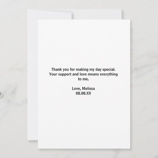 青い金ゴールド抽象芸術王室のを待つことができる サンキューカード (裏面)