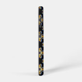 青い金ゴールド星の無限パターン SAMSUNG GALAXYケース (右側面)