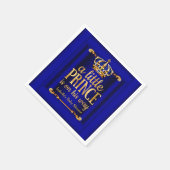 青い金ゴールド王室の王子が赤ちゃんシャワーの途中で (角)