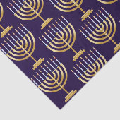 青い金ゴールド（ユダヤ教）メノラー 薄葉紙 (詳細)