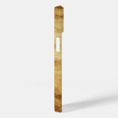 青い金ゴールドB文字と花モノグラム Case-Mate iPhoneケース (裏面 / 右)