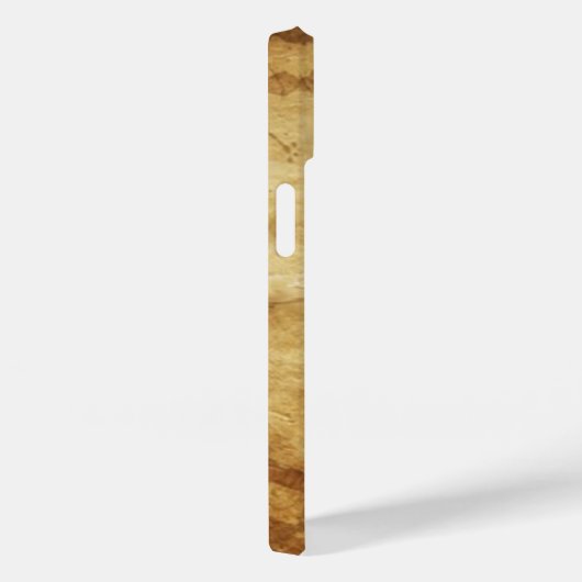 青い金ゴールドB文字と花モノグラム Case-Mate iPhoneケース (裏面 / 右)