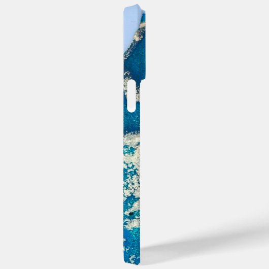 青い金ゴールドiPhone 14 Pro Maxケース Case-Mate iPhoneケース (裏面 / 右)