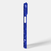 青い金属の雨滴 Case-Mate iPhoneケース (裏面 / 右)