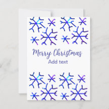 青い金属光沢の雪の結晶クリスマスパターンf