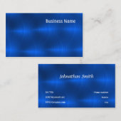 青い金属 名刺 (正面/裏面)