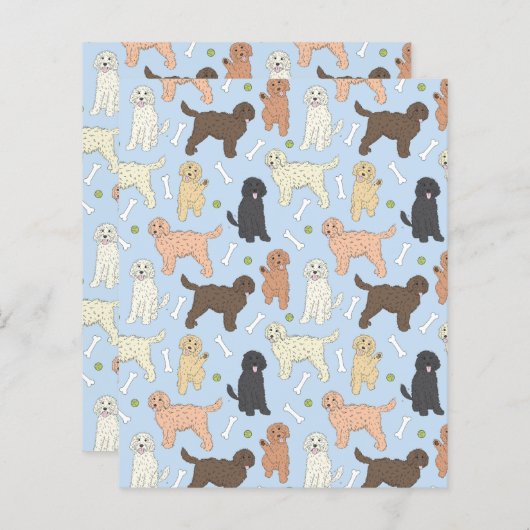 青い金色の模様 (正面/裏面)