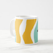 青い金魚のマグ コーヒーマグカップ (正面左)