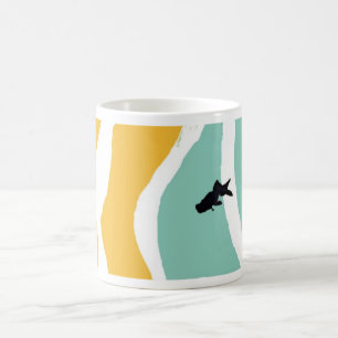 青い金魚のマグ コーヒーマグカップ