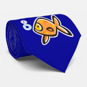 青い金魚 ネクタイ (ロール)