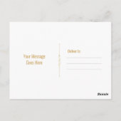 青い金 フェアリー・テイルのお姫様 キラキラ ポストカード (裏面)