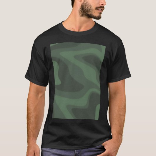 青い釣りサイン Tシャツ (正面)