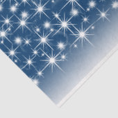 青い銀のクリ白熱［赤熱］光を放つスきらめくスマスツリー 薄葉紙 (詳細)