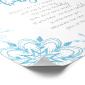 青い銀の雪片と言わないベビーゲームポスター ポスター (角)