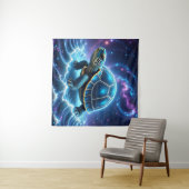 青い銀河ウミガメ タペストリー (インサイチュ(横))