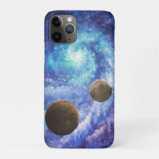 青い銀河系と惑星 Case-Mate iPhoneケース (裏)