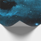 青い銀河系の包装紙 ラッピングペーパー (角)