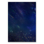 青い銀河系結婚のテーブル番号記号 テーブルナンバー (裏面)