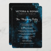 青い銀河系結婚式 プログラム (正面/裏面)