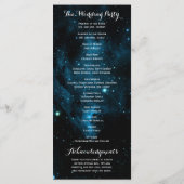 青い銀河系結婚式 プログラム (裏面)