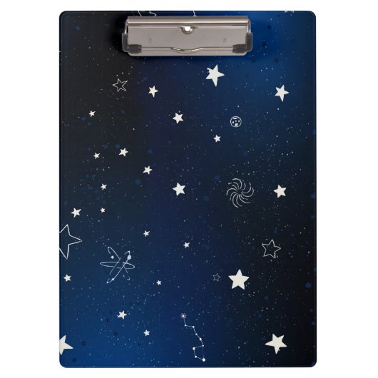 青い銀河系（星） クリップボード (正面)