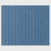 青い銀色 ラッピングペーパー (フラット)
