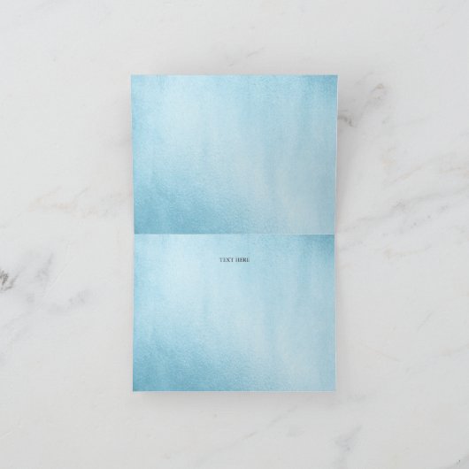 青い銀製のダイヤモンドの輝きのガウンキンセアニェラ サンキューカード (内部)