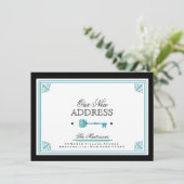 青い鍵の動きの発表 案内状 (スタンド正面)