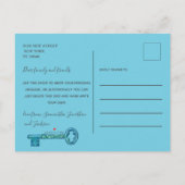 青い鍵写真の動きのお知らせ 案内ポストカード (裏面)