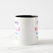 青い鐘のアイスクリームのマグ ツートーンマグカップ (中央)