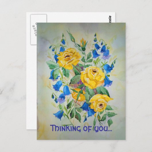 青い鐘はとの、あなたの考えること…上がりました ポストカード (正面/裏面)