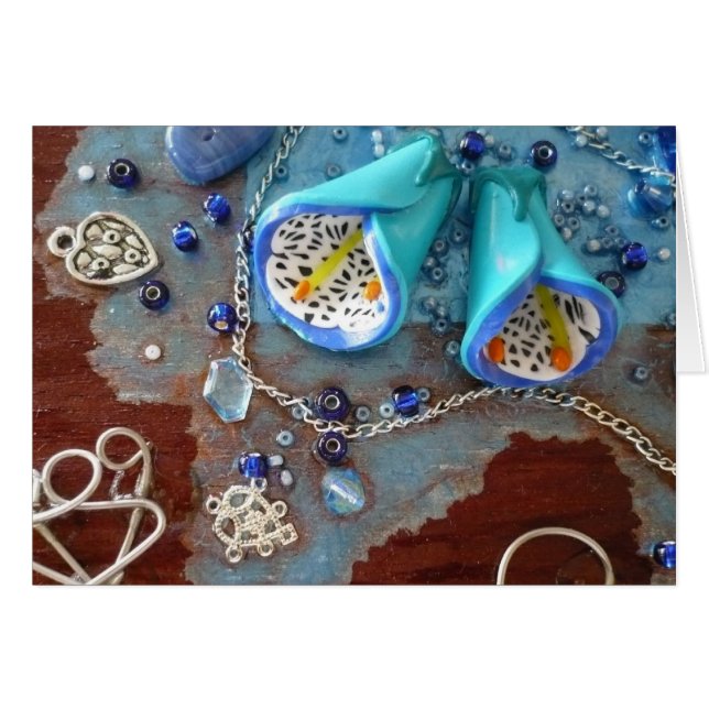 青い鐘花のノート (正面横)