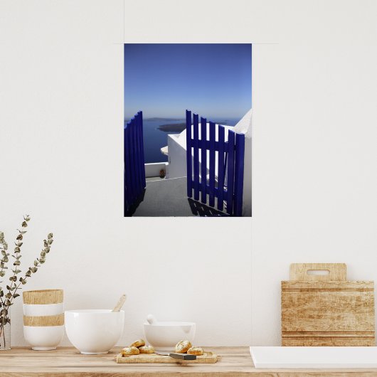 青い門 ポスター (キッチン)