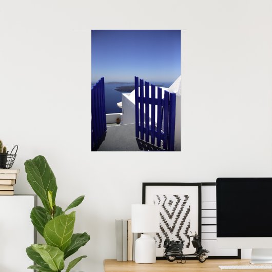 青い門 ポスター (ホームオフィス)