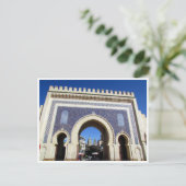 青い門 モロッコ ポストカード (スタンド正面)